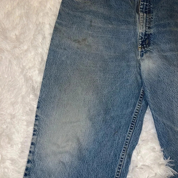 Carhartt Mens Jeans size 42 x 34 Light Wash Work Pants Vintage - Picture 7 of 9